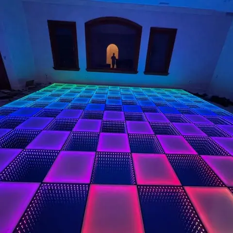 MM Magnetic LED Dancing Floor Outdoor Waterproof IP65 with Light Sensor Touch Effect for Party Events thumbnail 6