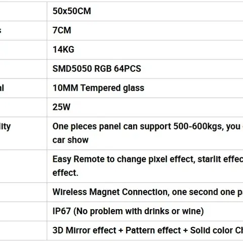 MM Magnetic LED Floor Tiles Sensor Interactive Dancing Floor Light up with Piano Effect for Wedding Events thumbnail 3