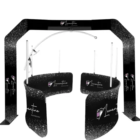 2026 New Technology 360 Photo Booth Set for Wedding Party Overhead 360 Photo Booth 360 thumbnail 2