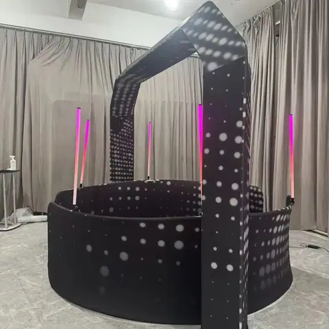 2026 New Technology 360 Photo Booth Set for Wedding Party Overhead 360 Photo Booth 360 thumbnail 4