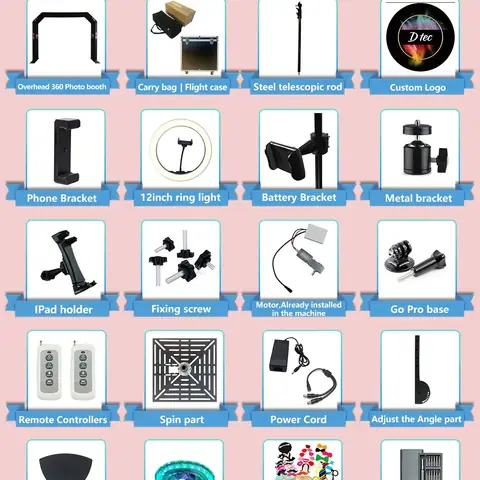 Newest Over the Head Photo System for Large Groups With Professional Arm Ring Overhead 360 Photo Booth thumbnail 4